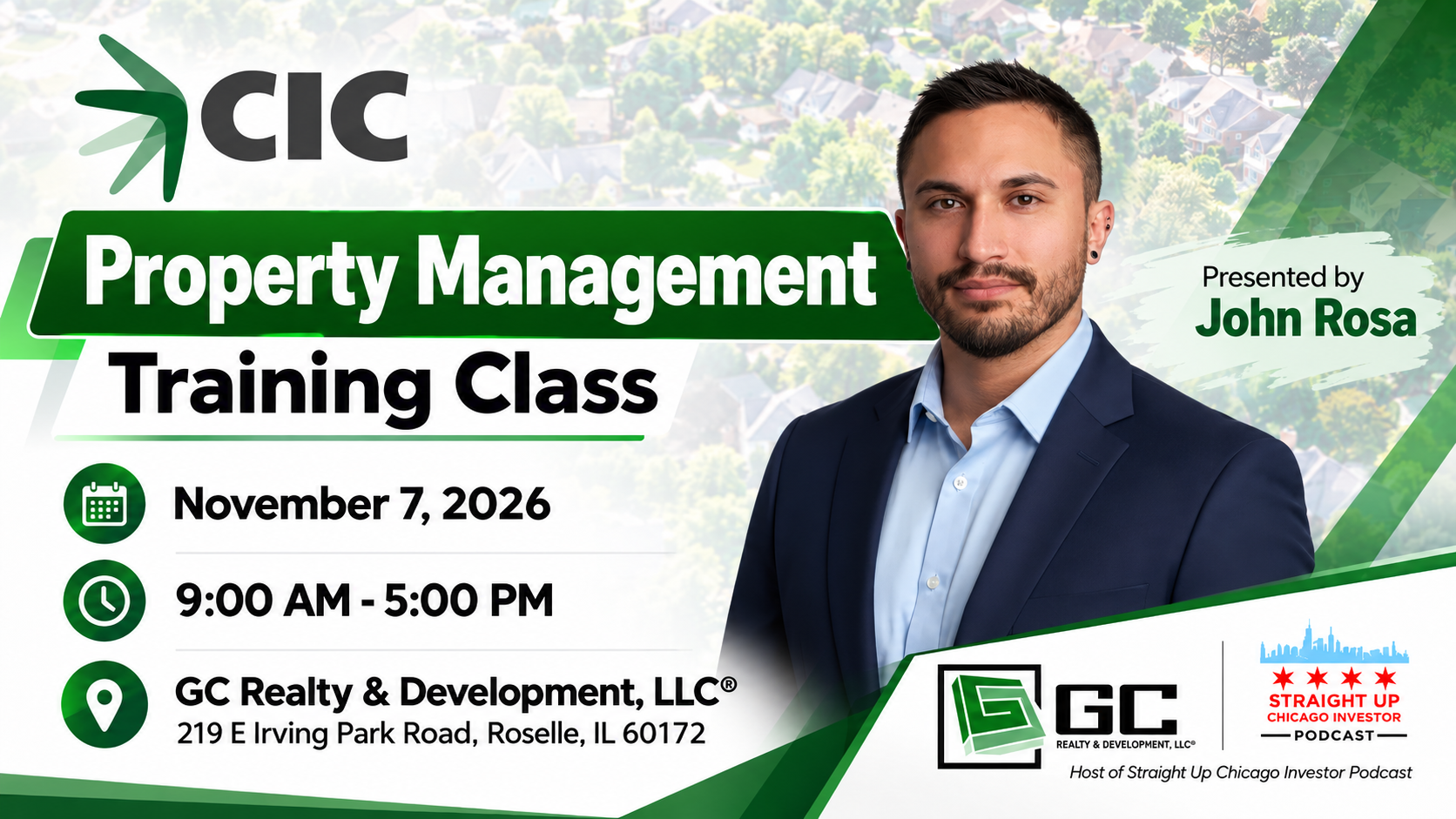 In-Person Property Management Training Certificate Class, 11.7.26
